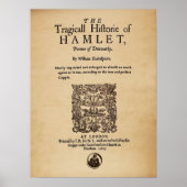 Front Piece to the Hamlet Quarto (1605 Version) Poster (Vorne)