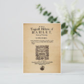 Front Piece to the Hamlet Quarto (1605 Version) Postkarte (Stehend Vorderseite)