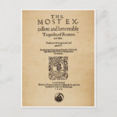 Front Piece zum Romeo & Julia Quarto (1599) Postkarte (Vorderseite)
