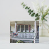 Front Porch in Ocean Grove NJ Postkarte (Stehend Vorderseite)