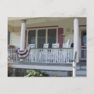 Front Porch in Ocean Grove NJ Postkarte