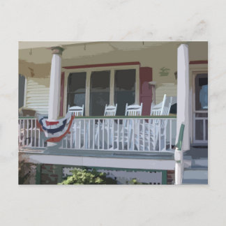 Front Porch in Ocean Grove NJ Postkarte
