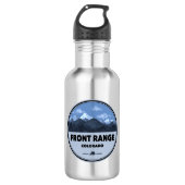 Front Range Mountains Colorado Camping Edelstahlflasche (Vorderseite)