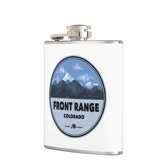 Front Range Mountains Colorado Camping Flachmann (Links)