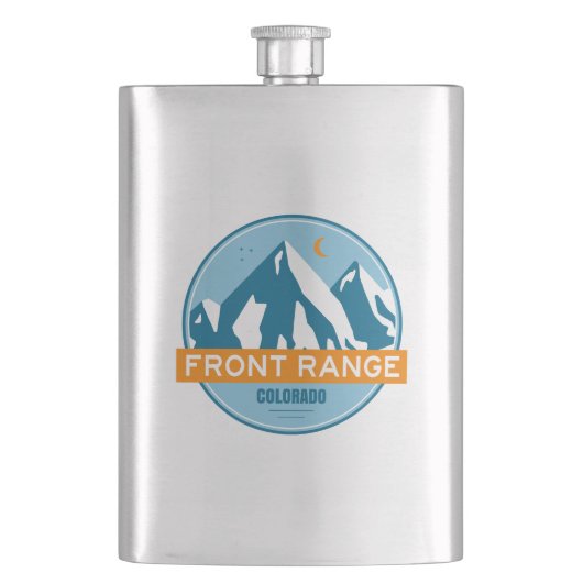 Front Range Mountains Colorado Flachmann (Vorderseite)