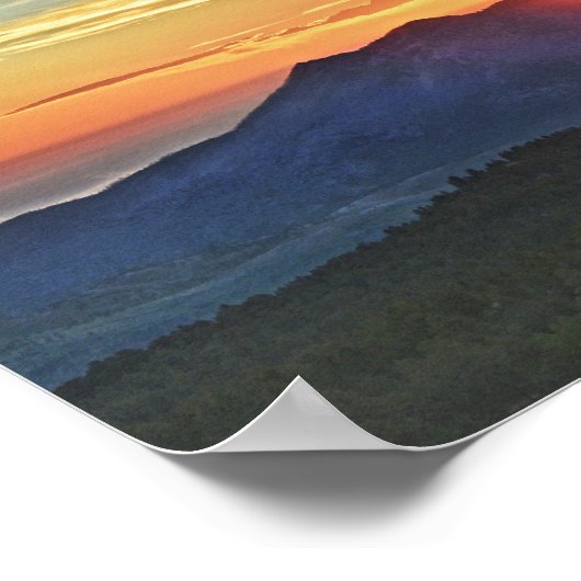 Front Range Sunrise, Colorado Poster (Ecke)