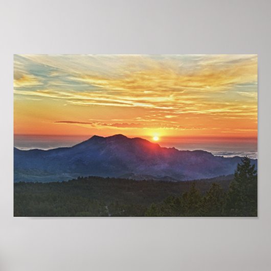 Front Range Sunrise, Colorado Poster (Vorne)