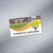 Front Rasen | Baumlogo | Landflucht Magnetische Visitenkarte (Beispiel)