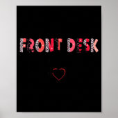 Front Receptionist Desk Valentines Day Hostal Nurs Poster (Vorne)