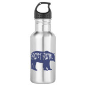 Front Royal Virginia Bear Edelstahlflasche (Vorderseite)