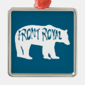 Front Royal Virginia Bear Ornament Aus Metall (Vorne)