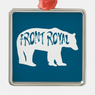 Front Royal Virginia Bear Ornament Aus Metall