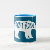 Front Royal Virginia Bear Zweifarbige Tasse (Mittel)
