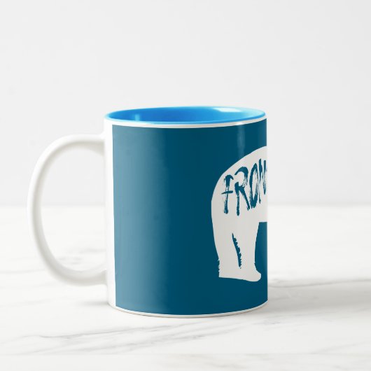 Front Royal Virginia Bear Zweifarbige Tasse (Links)