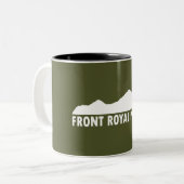 Front Royal Virginia Bitte Zweifarbige Tasse (Vorderseite Links)