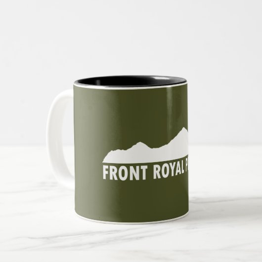 Front Royal Virginia Bitte Zweifarbige Tasse (Vorderseite Links)