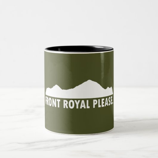 Front Royal Virginia Bitte Zweifarbige Tasse (Mittel)