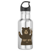 Front Royal Virginia Peace Bear Edelstahlflasche (Vorderseite)