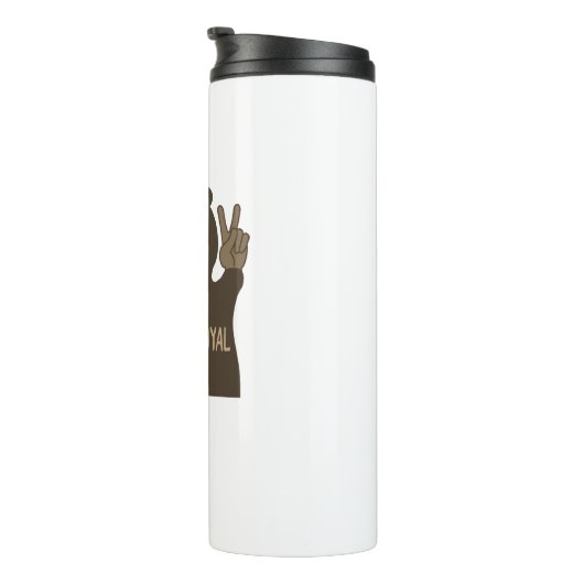 Front Royal Virginia Peace Bear Thermosbecher (Nach rechts gedreht)