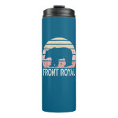 Front Royal Virginia Retro Bear Thermosbecher (Vorderseite)