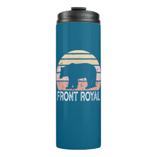 Front Royal Virginia Retro Bear Thermosbecher