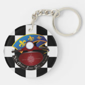 (Front u. Rückseite) Logo auf Schachbrett u. Schlüsselanhänger (Rückseite)