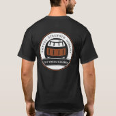 Front und Rückseite des Whiskey-Barrel-Logos T-Shirt (Rückseite)