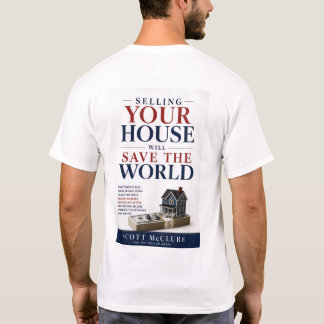 Front- und Rückseite T-Shirt - Rette die Welt