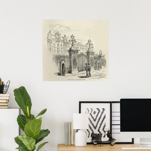 Front View Buckingham Palace Poster (Heimbüro)