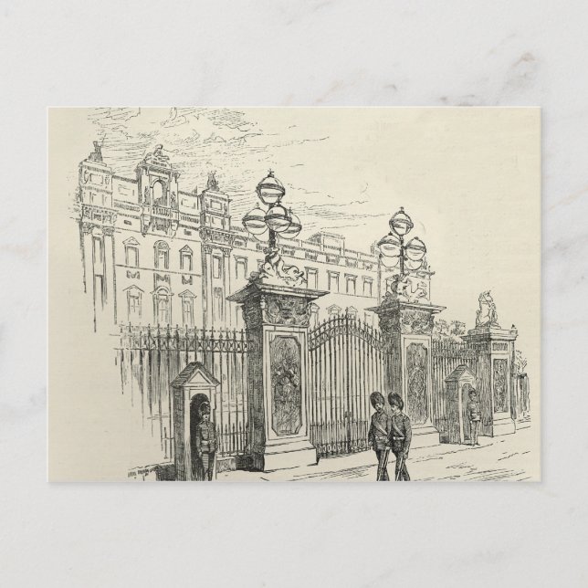Front View Buckingham Palace Postkarte (Vorderseite)
