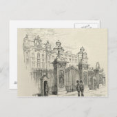 Front View Buckingham Palace Postkarte (Vorne/Hinten)