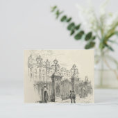 Front View Buckingham Palace Postkarte (Stehend Vorderseite)