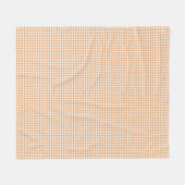 Front view of a fabric with a warm orange  fleecedecke (Vorderseite (Horizontal))
