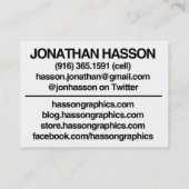 Front Visitenkarte (Rückseite)