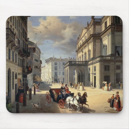Front von La Scala-Theater, 1852 Mousepad (Vorne)