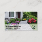 Front Yard Garden | Landscaping Flowers Visitenkarte (Vorderseite)
