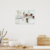 Front Yard und Wash House Carl Larsson Poster (Küche)