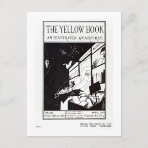 Frontabdeckung des Prospekts für "The Yellow Book" Postkarte
