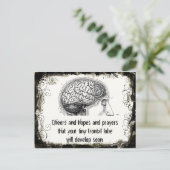 Frontal Lobe Haiku Postkarten (Stehend Vorderseite)