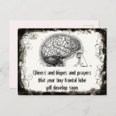 Frontal Lobe Haiku Postkarten (Vorne/Hinten)