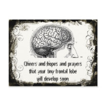 Frontal Lobe Haiku Postkarten