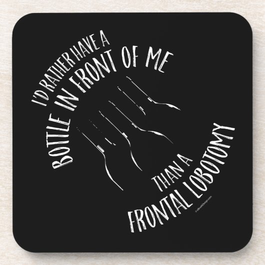 Frontal Lobotomy Beverage Coaster Getränkeuntersetzer (Vorderseite)