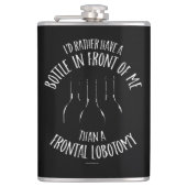 Frontal Lobotomy Flask Flachmann (Vorderseite)