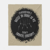 Frontal Lobotomy Fleece Blanket (Vorderseite)