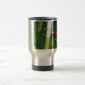 Frontal Red and Black Dragonfly Reisebecher (Mittel)