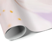 Frontalansicht der Sakura-Blume in der Frühjahrssa Geschenkpapier (Rolleneckpunkt)
