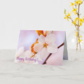 Frontalansicht der Sakura-Blume in der Frühjahrssa Karte (Gelbe Blume)