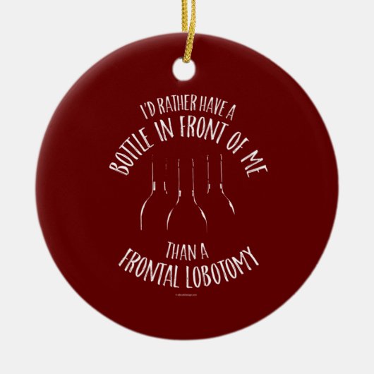 Frontallobotomie Keramik Ornament (Vorne)
