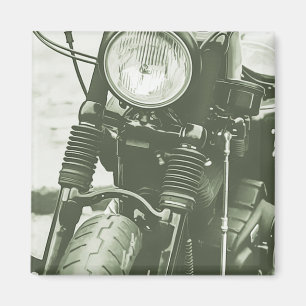 Frontansicht eines Cruiser-Motorradfotos Magnet
