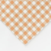 Frontansicht eines Stoffes mit warmem Orange  Fleecedecke (Ecke)